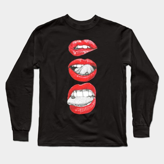 Feminine lips Long Sleeve T-Shirt by Créa'RiBo